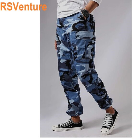 Military Fatigues (BDU's) Sky Blue Camo Pants Small Regular - Picture 3 of 6